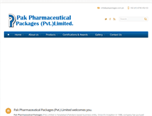 Tablet Screenshot of pakpackages.com.pk